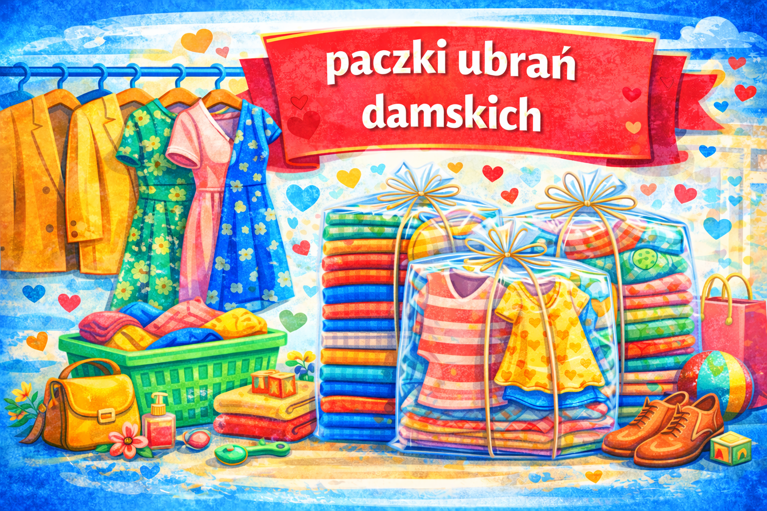 Paczki ubrań damskich